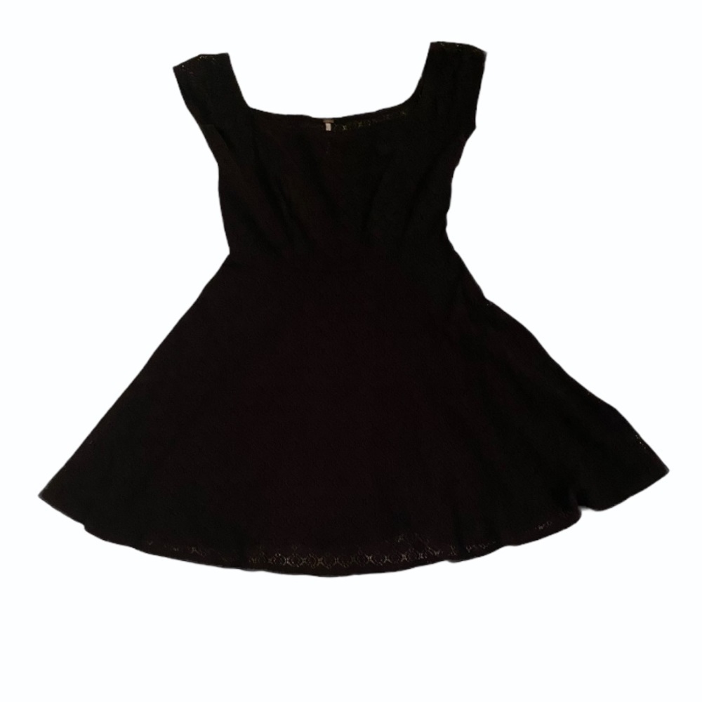 Free People Black Lace Sleeveless Dress size 6